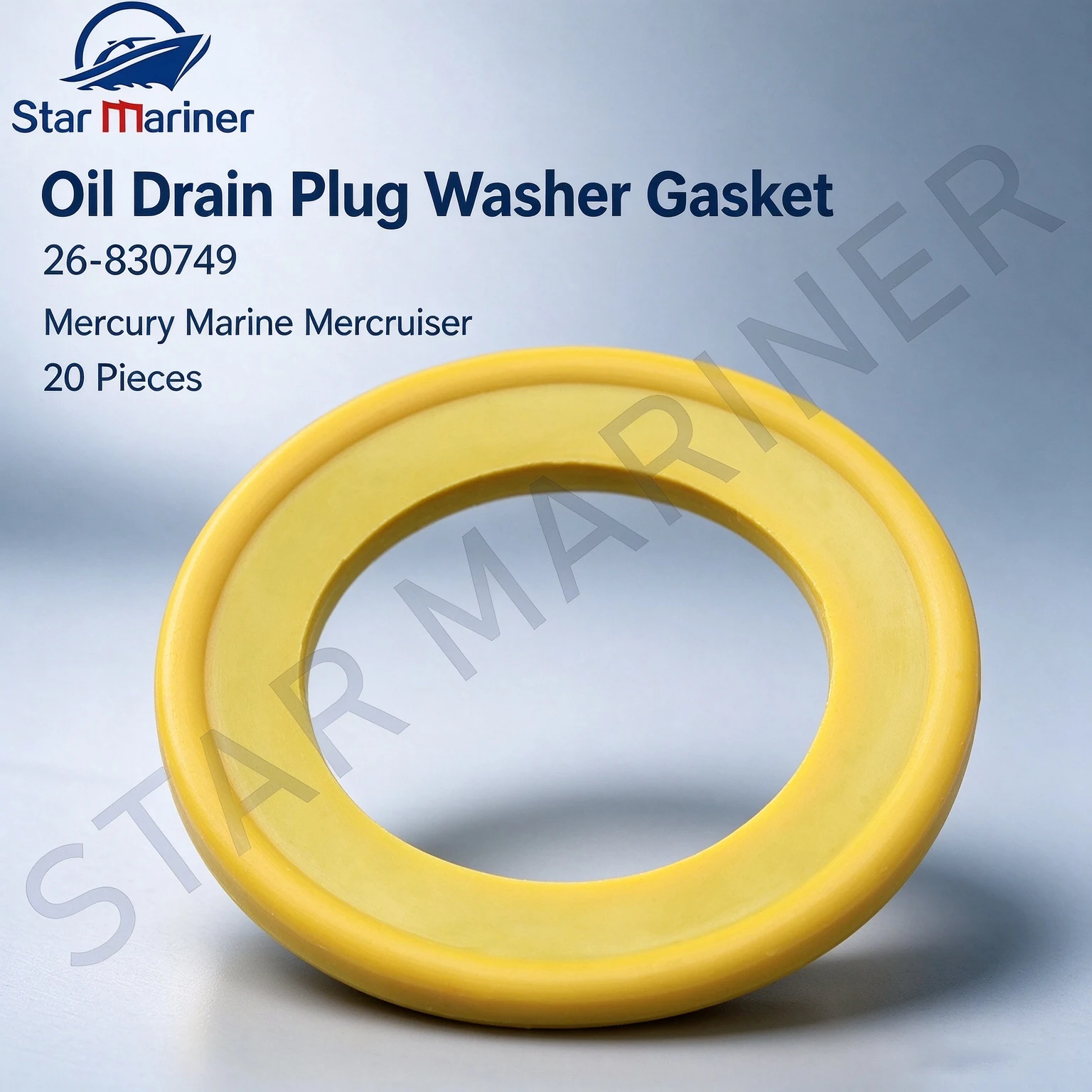 Outboard Engine Parts Gear Case Lube Oil Drain Plug Washer Gasket 26-830749 For Mercury Marine Mercruiser 20 Pieces