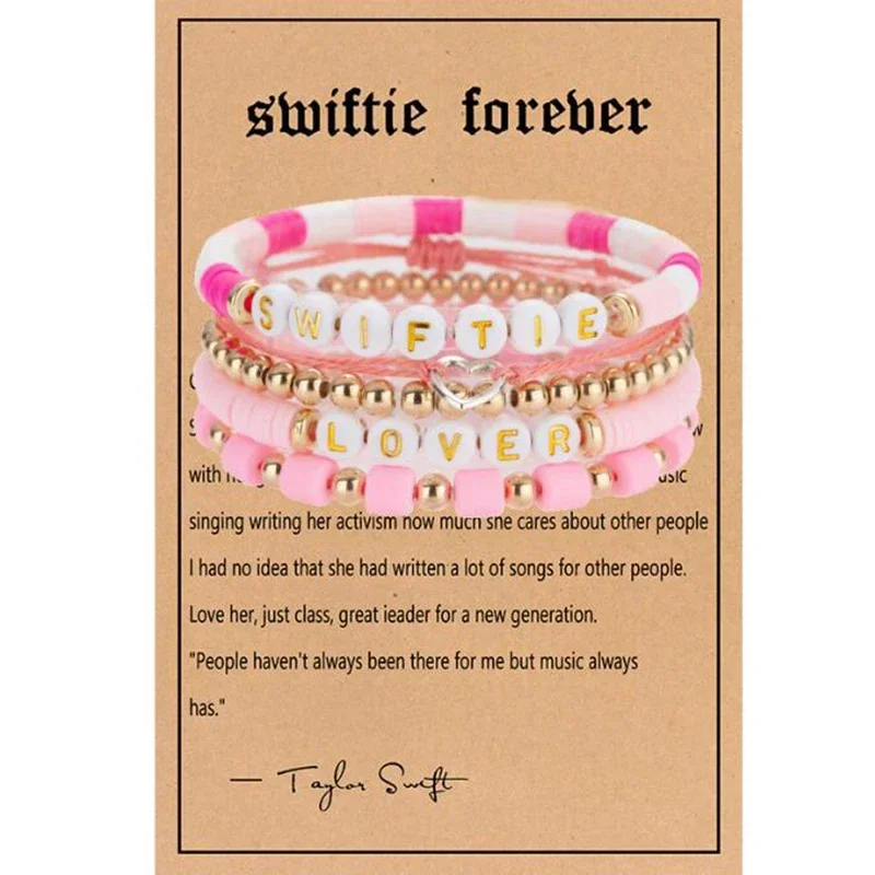 Fashion Swiftie Outfit Friendship Bracelet 1989 Swiftie Anti-Hero Fearless Midnight Bangle for Women Girls Party Gifts