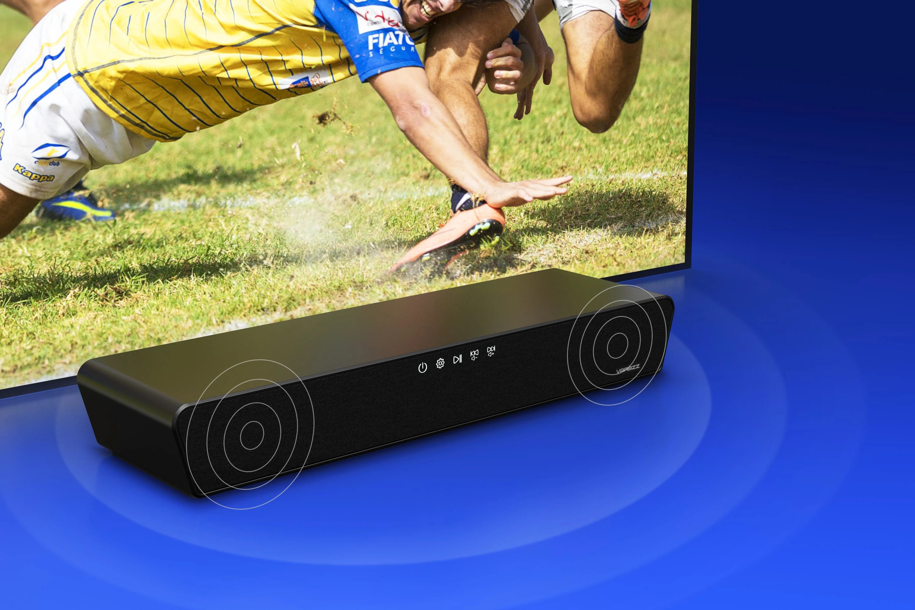 New Trend Wupro/OEM S3 Portable Wireless Speaker BT5.0 Home Theater TV Audio Player 2.0 CH Party Sound Bar