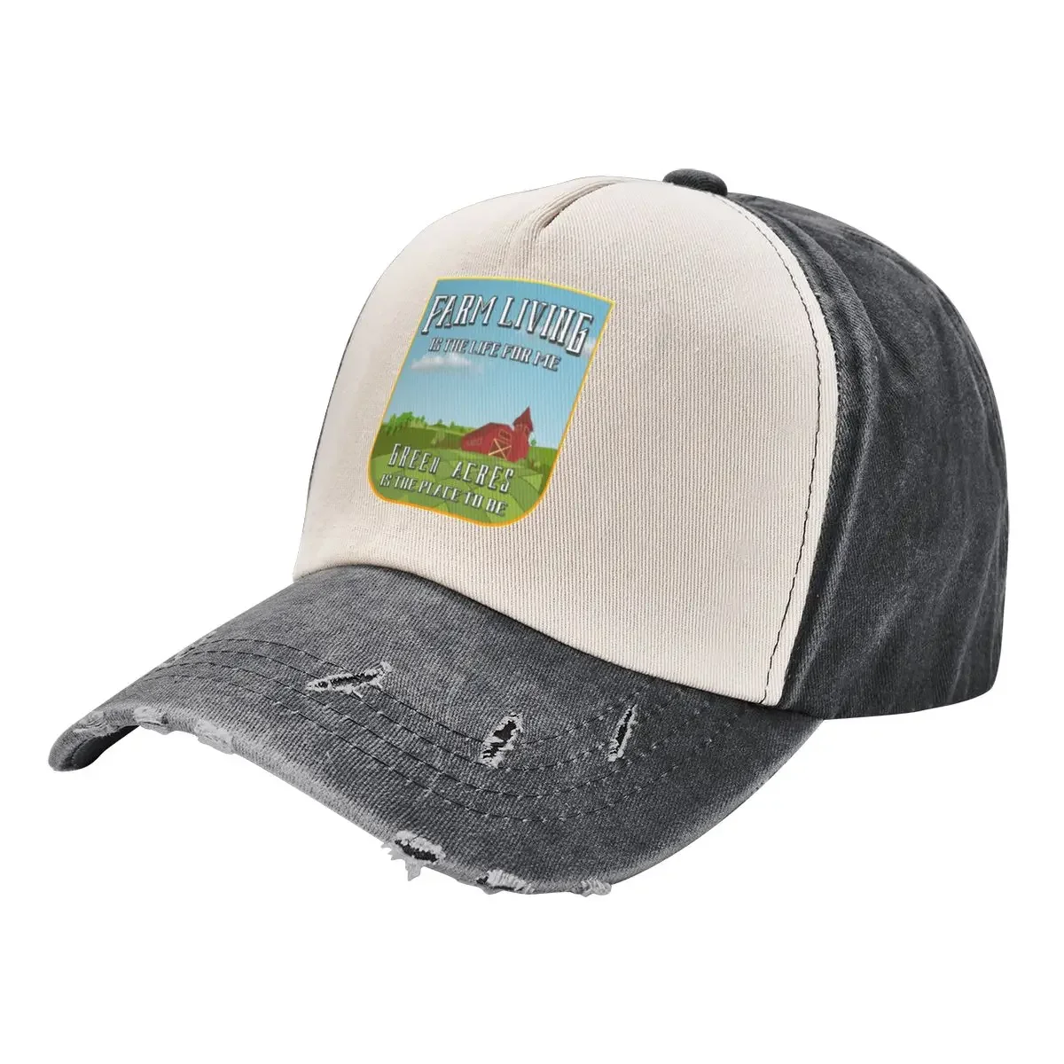 Farm Living Is The Life For Me, Green Acres Is The Place To Be Baseball Cap Sun Cap Golf Hat Man Men's Hats Women's