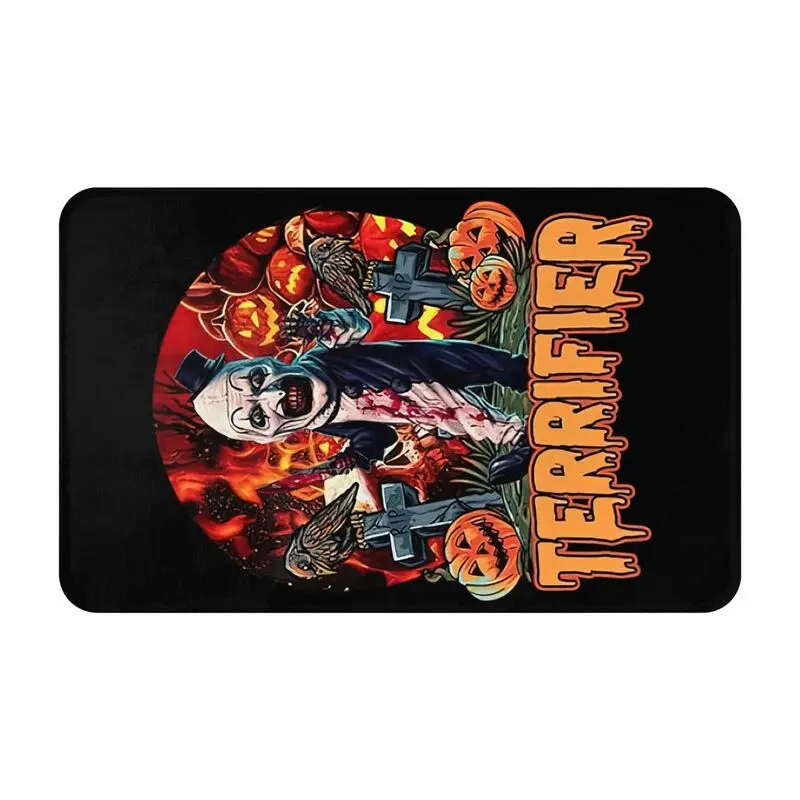 Custom Halloween Horror Movie Terrifiers Doormat Non-Slip Entrance Bath Kitchen Floor Door Mats Bedroom Balcony Carpet Rug