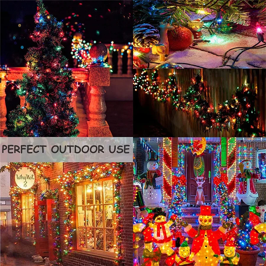 2024 New LED Mini Bulb Garland Fairy Lights Battery Operated 8 Modes Garden String Lights for Party Wedding Christmas Decoration