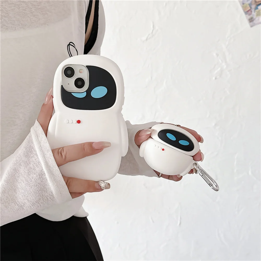 جراب سماعة أذن روبوت ثلاثي الأبعاد لسماعات Airpods ، غطاء طراز سمكة ذهبي لسماعات Airpods Pro 1 ، 2 ، 3 Pro ، Airpods Pro2 ، ، توني ، تزيين كرتوني لطيف ، هدية ، جديدة