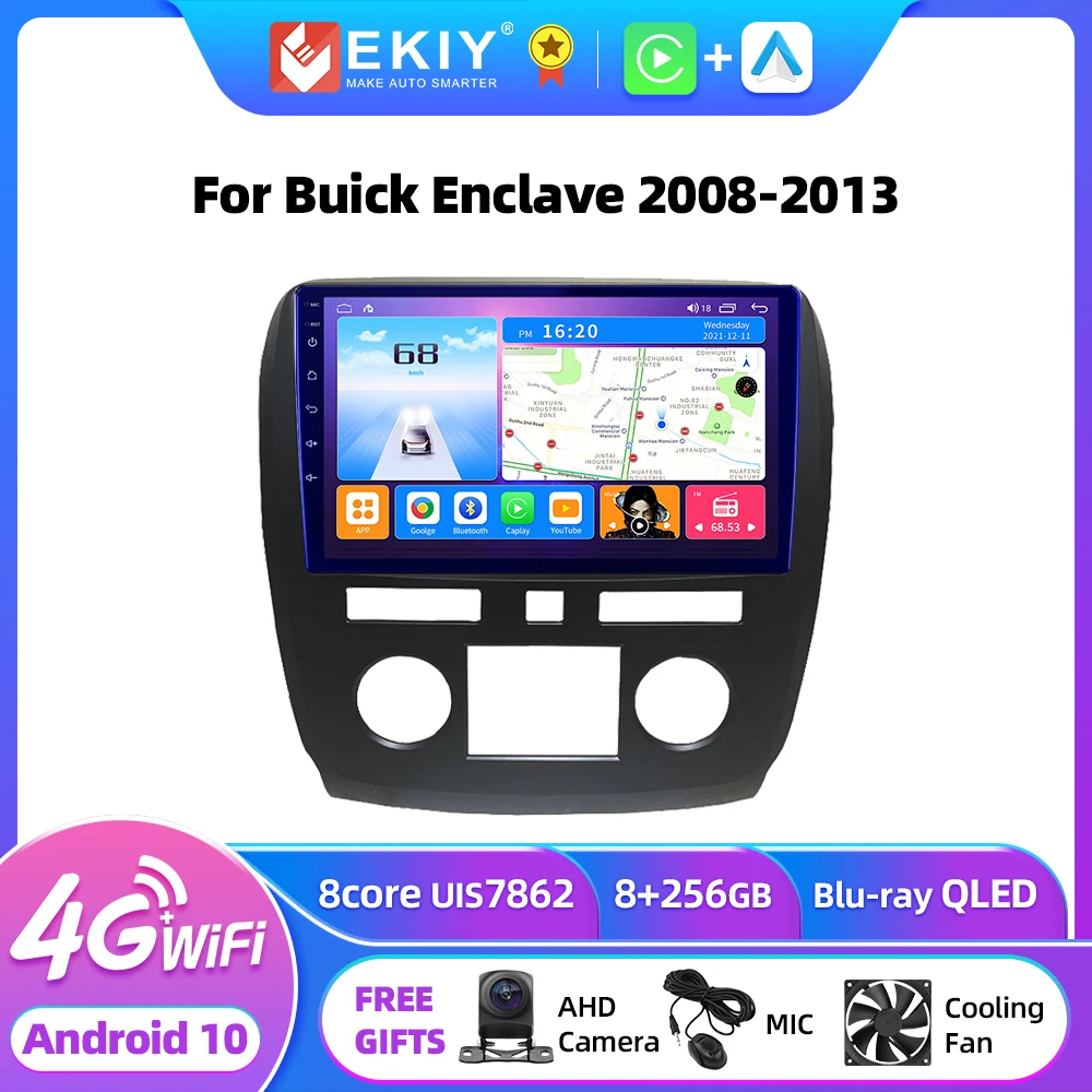 

EKIY T7 QLED DSP Android Auto Radio For Buick Enclave 2008-2013 Stereo Car Multimedia Video Player 2din Carplay GPS Navi DVD HU