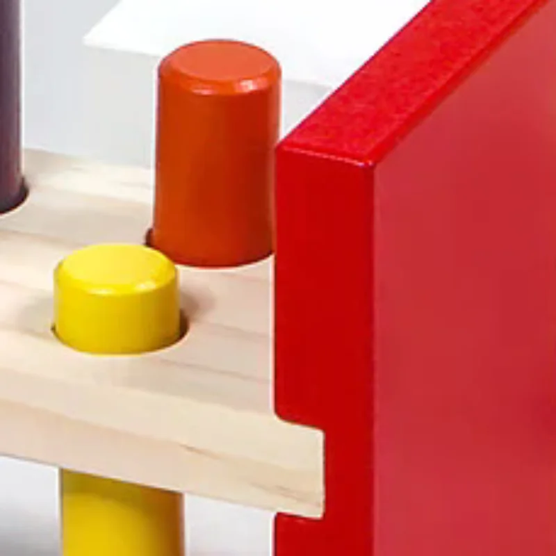 

Деревянная игрушка-молоток Монтессори для детей, тренировка мелкой моторики, сенсорная игра, набор для развития цветового восприятия, развивающая игрушка для детей с аутизмом