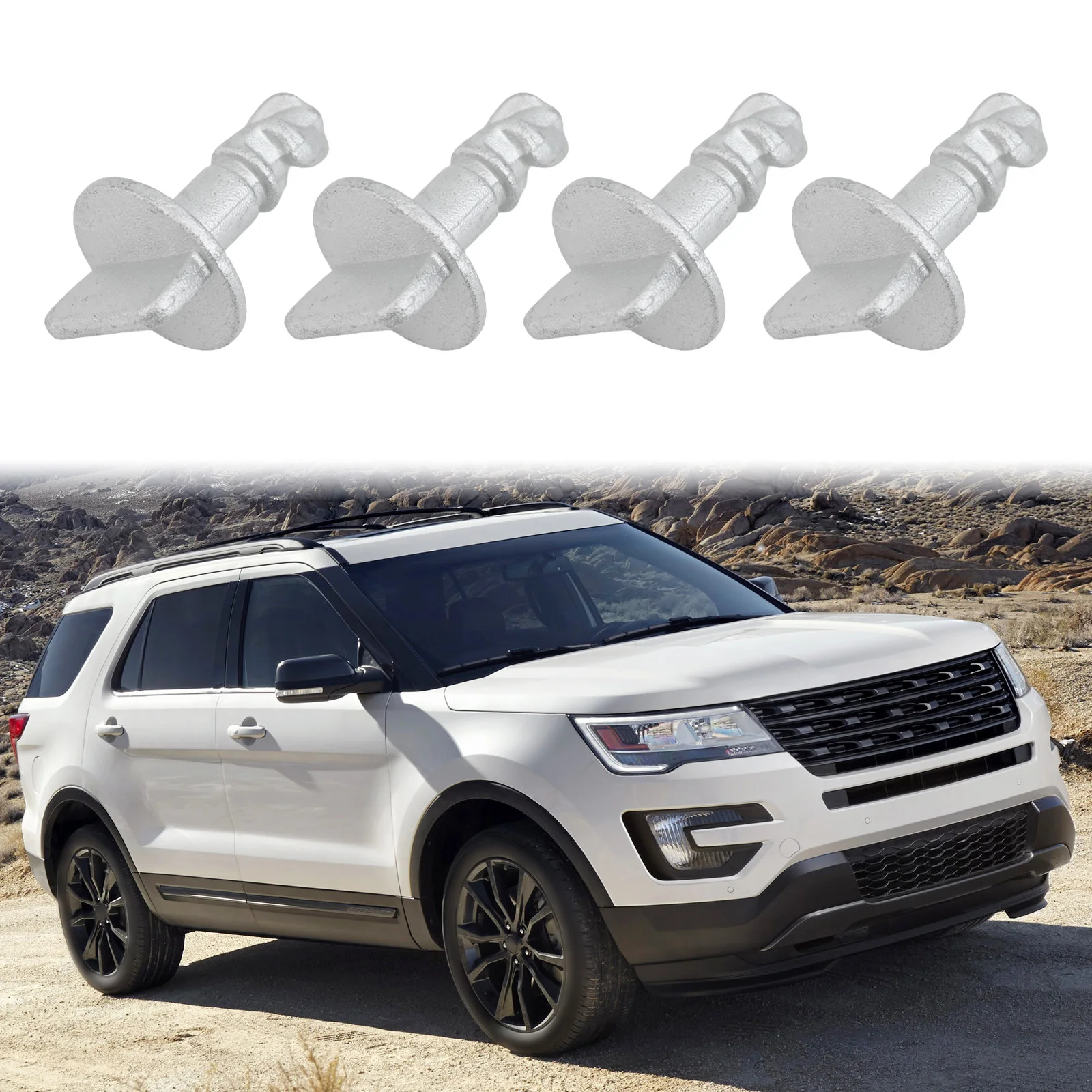 Explorer Accessories For Ford Nut Height 16mm OE Fitment Check Required Screw Stem Length 3 4 4 Pieces Included