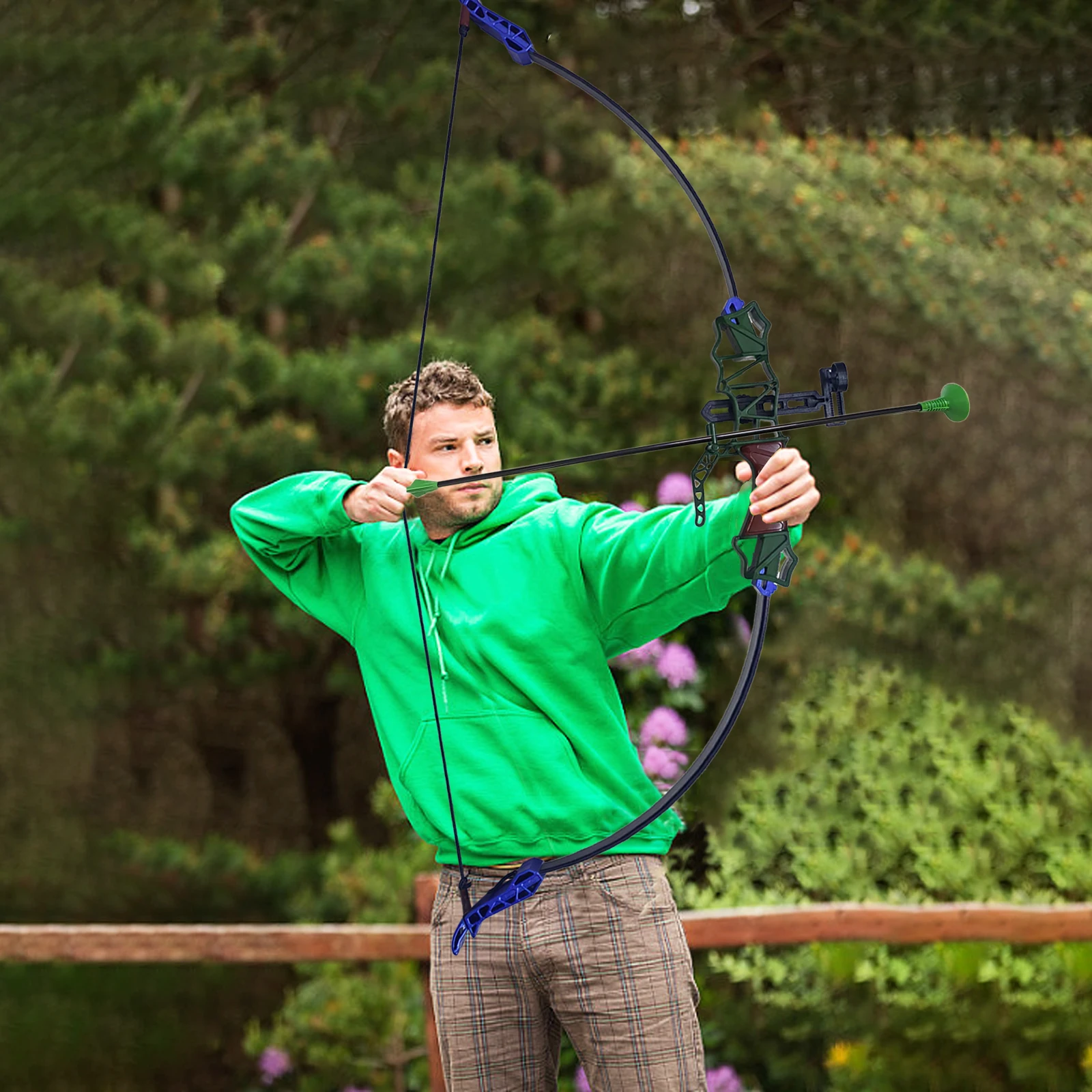 Juego de arco y flecha para niños, juguete de tiro con arco, juego de deportes al aire libre, práctica recurva, regalos para niños, 103Cm