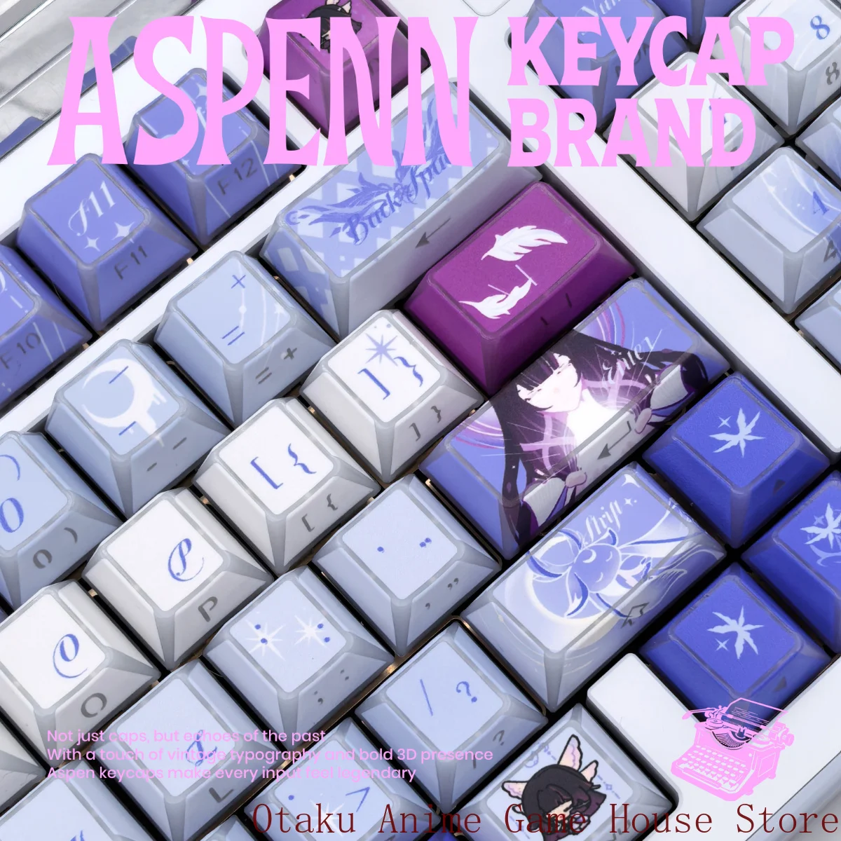 غطاء مفاتيح كرتوني من Genshin  - مراجعة Mechanical Keyboard وسعره