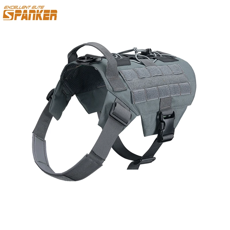 EXCELLENT ELITE SPANKER Tactical Dog Harness Patrol Pet Harness Vest Training Hunting Working Dogs Vest with Handle