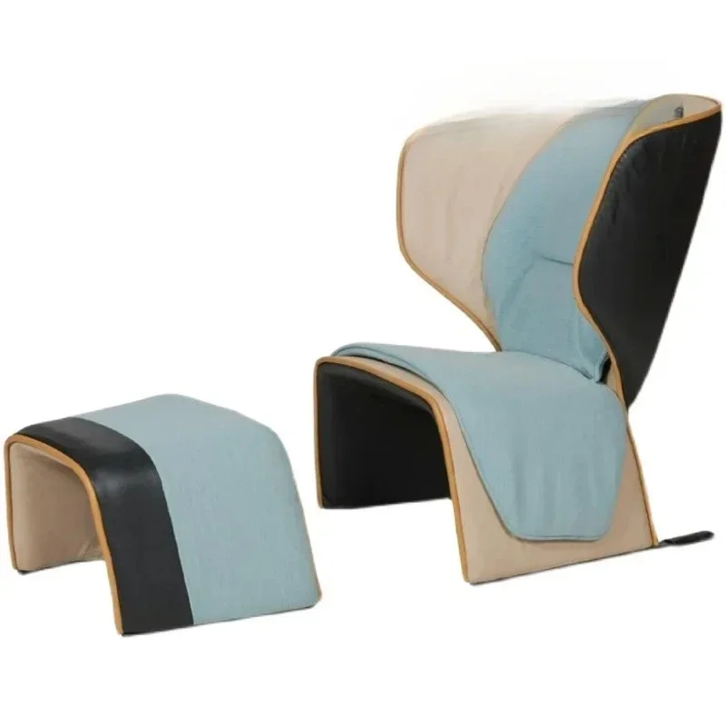 A  Nordic FRP Cool Contrast Color High Back Sofa Model Room Villa Lobby Reception
