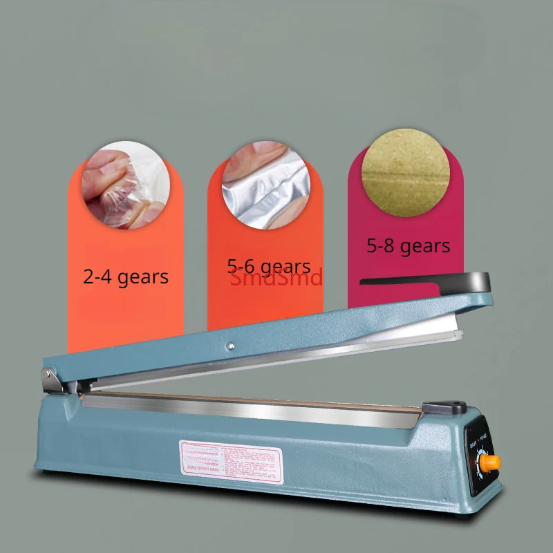 Hand Pressure Sealing Machine Metal Multifunctional Adjustable Commercial Seal Plastic Bag Aluminum Foil Film Cutting Machine