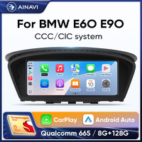 Ainavi Car radio 8.8 inch For BMW 5 Series E60 E61 E90 E91 multimedia wireless carplay android auto head unit CCC CIC System
