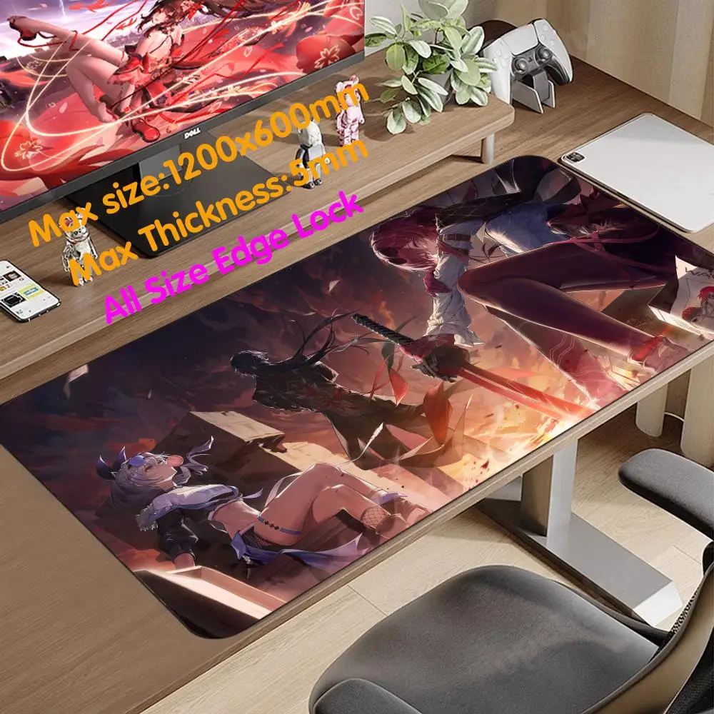 

Kafka Mouse Pad 1200x600 Mouse Pad 5mm Cool Thicking Super Big Large Desk Mat All Size Diy Edgelock Rubber Mouse Mat
