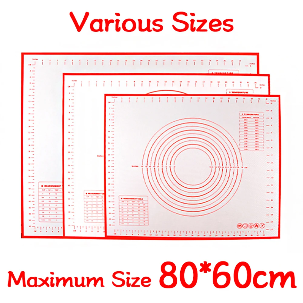 

Большой силиконовый коврик для выпечки 80/70/60 см