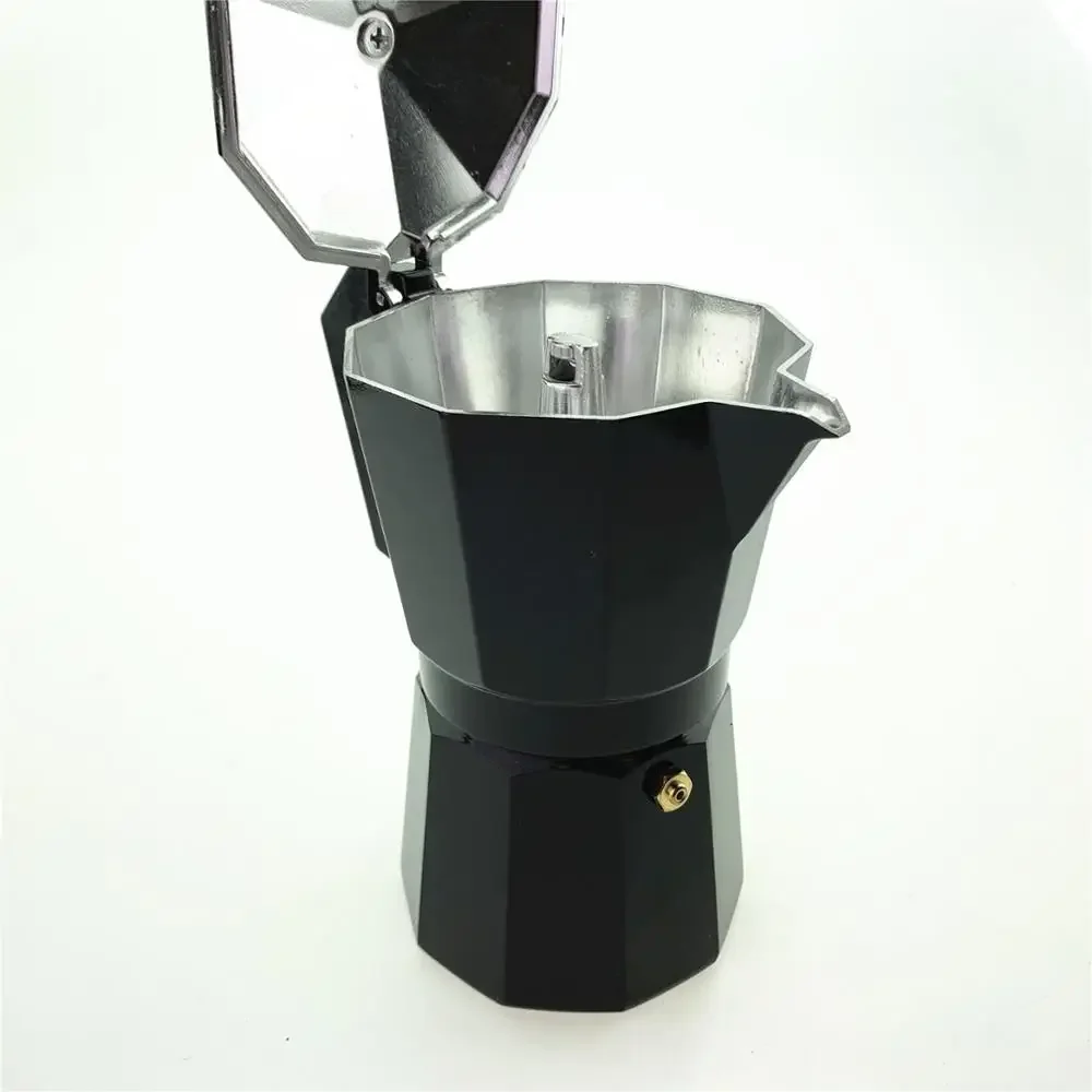 Coffee Pot Aluminum Pot Appliance Italian Concentrated Single Valve Octagonal Hand Pot Heating Furnace Household