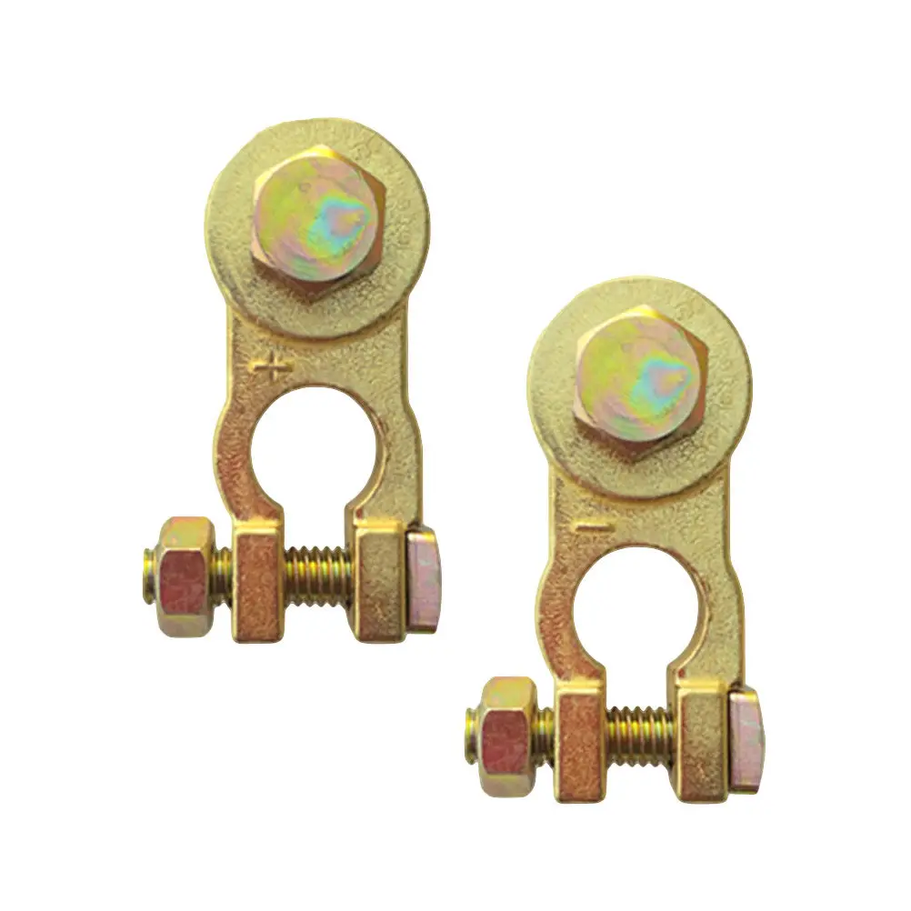 

1Pair Car Battery Terminal Electric Cable Clamp Positive Negative Adapter Auto Replacement Parts Car Battery Clamp