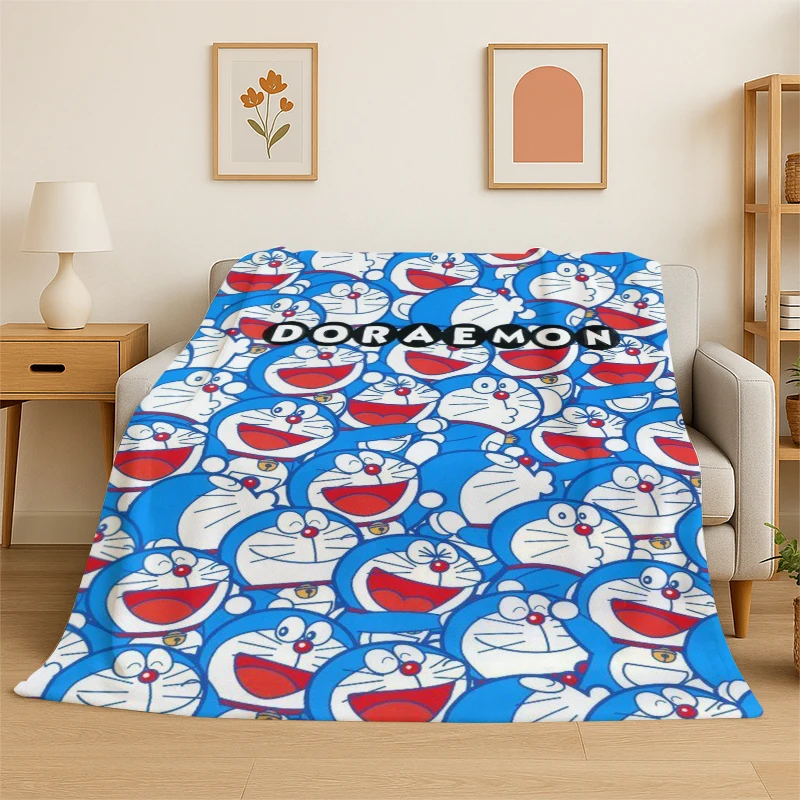 Cartoon D-Doraemon Dream Anime Flanelldecke, weiche, warme Decke für Schlafzimmer, Wohnzimmer, Bett, Reisen, Camping, Picknick, Kinder