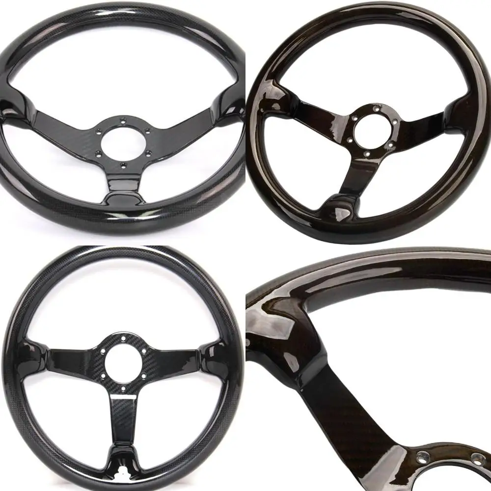 

Быстросъемное рулевое колесо из углеродного волокна для гонок, 14 дюймов, диаметр 350 мм, 6 болтов