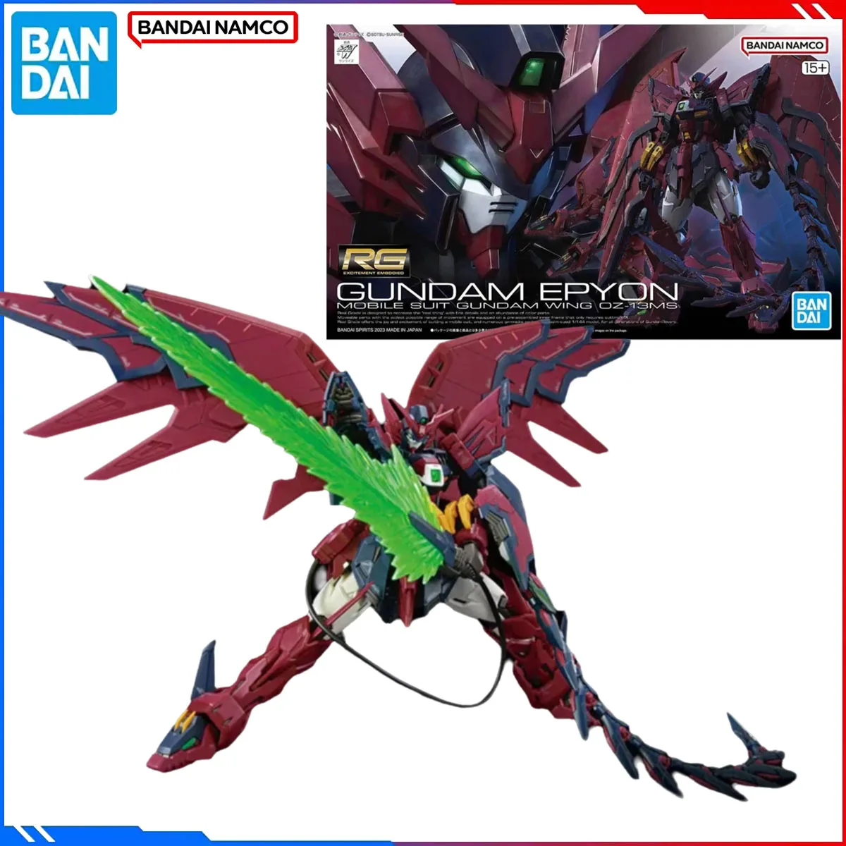 

Genuine Bandai Original Gundam Figure Model Kits RG 1/144 Anime Figures Gundam Epyon Action Model Christmas Toys Gift for Kids