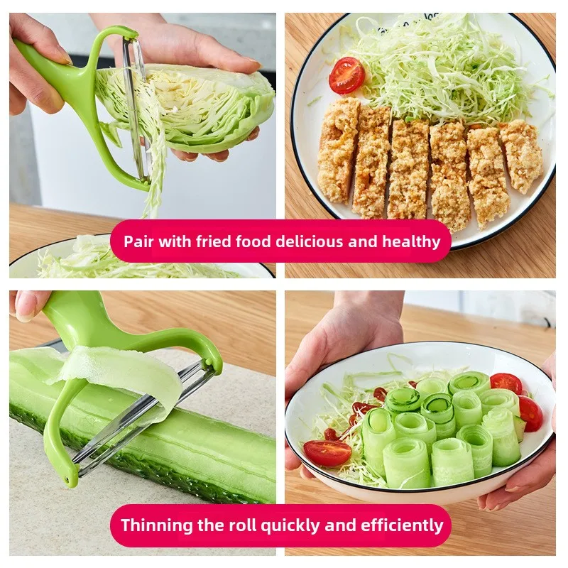 Cabbage grater, large paring knife, purple cabbage bag scraping, vegetable garden lettuce shredded, wide mouth household