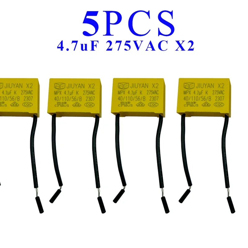 4.7μF 275V High-Voltage Anti-Disturbance Capacitor - for Neutral-Line-Free Smart Switches, Home Fans, Coffee Machines & Lighting