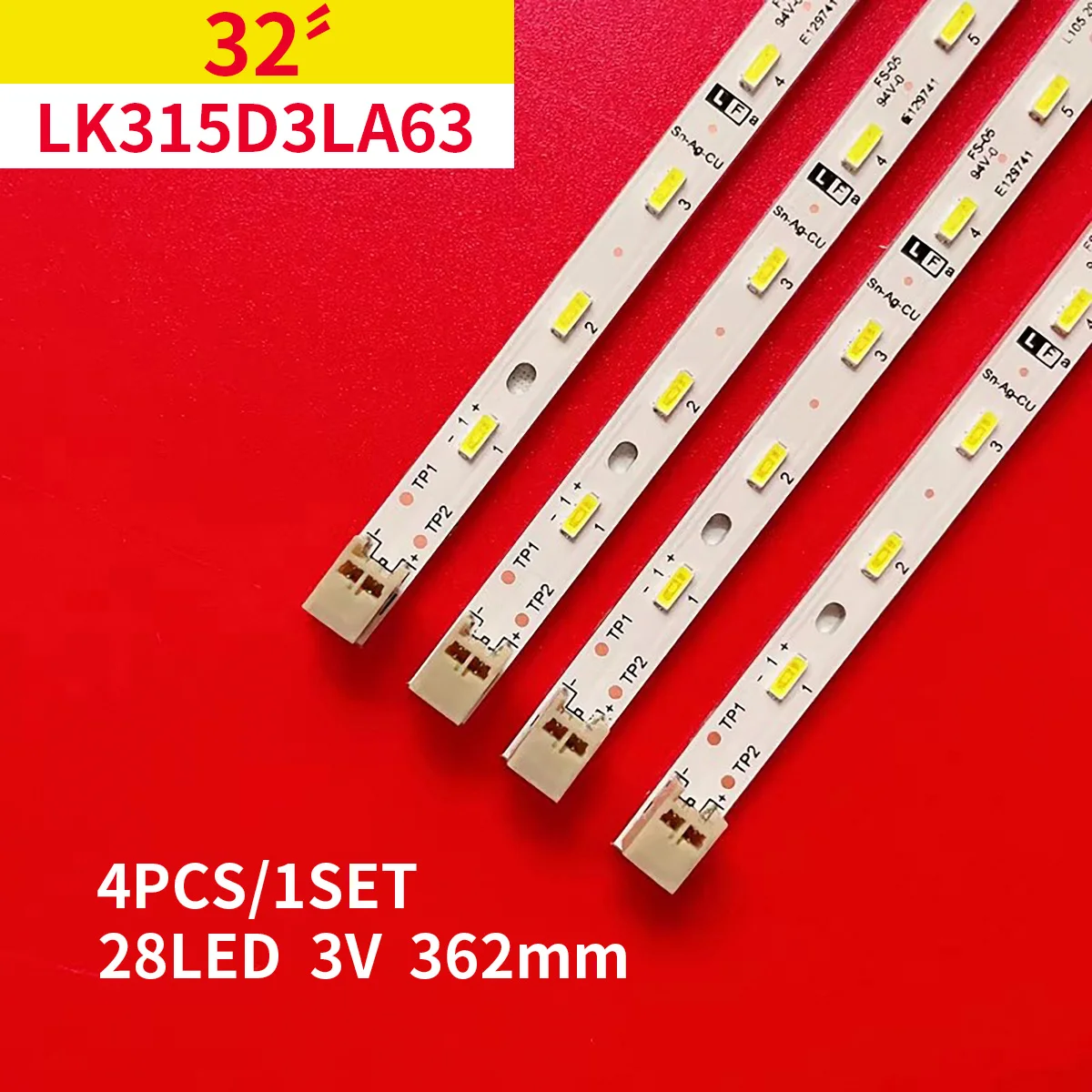 

LED strip 28LED For Shar p screen LK315D3LA63 32PFL6606H/60 32PFL6606H 32HFL5573D 32HFL5573D GT0326-1 GT0326-2 GT0326-4