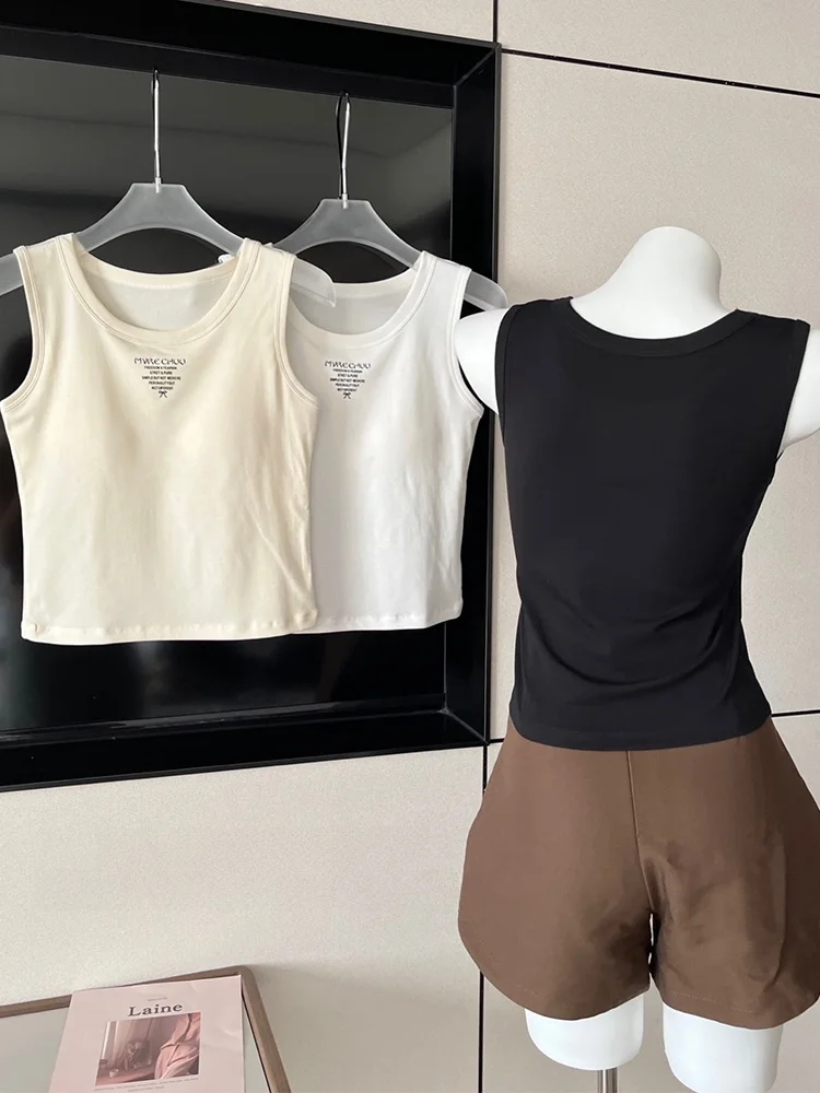 الربيع الصيف المرأة إلكتروني طباعة تانك الأعلى القطن الحرير مع وسادة الصدر تنوعا ملابس داخلية ort Sle تخفيف Faion