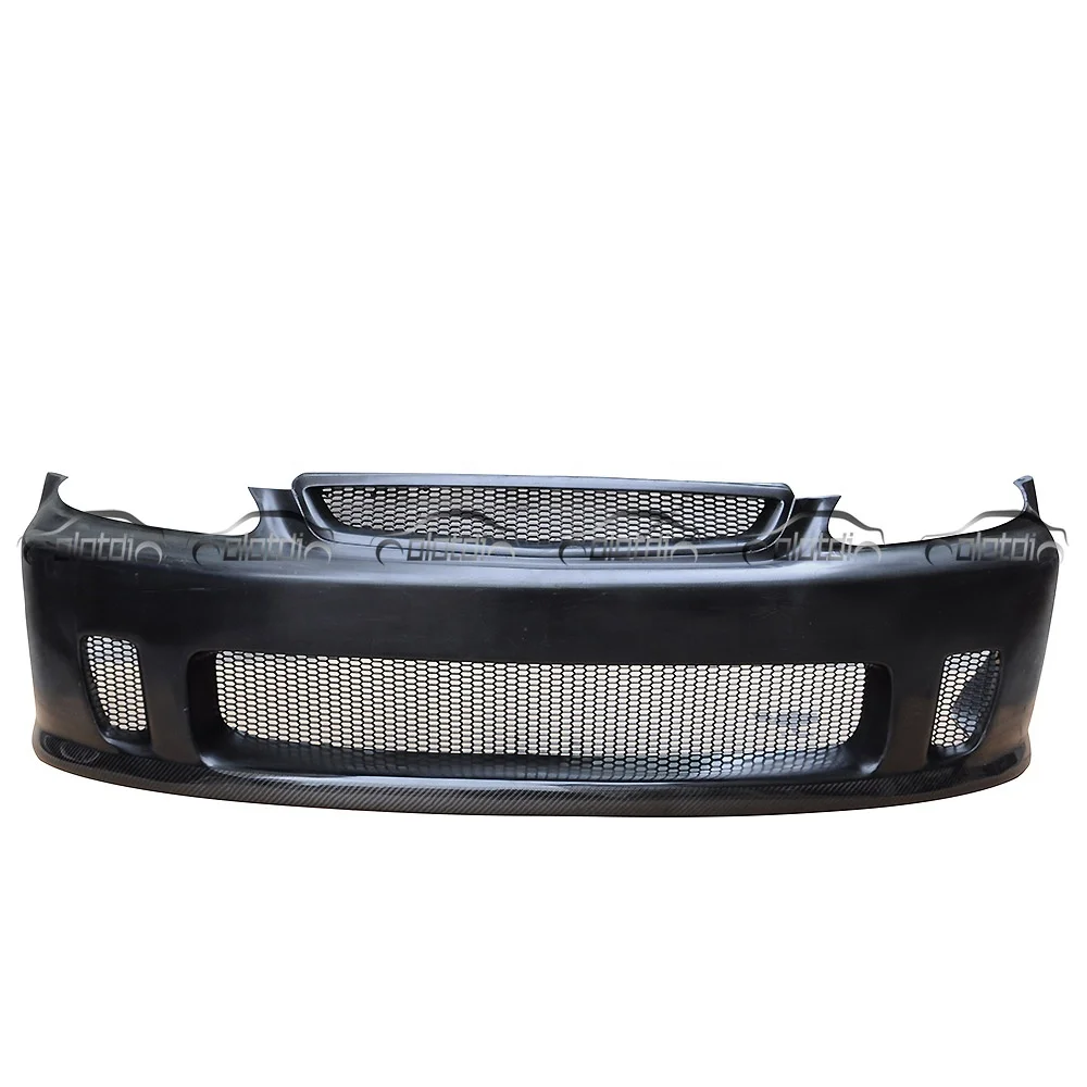 

N1 Style K8 Front Bumper Carbon Body Kit for Honda Civic EG EK Type R 96-98 99-00 Auto Tuning