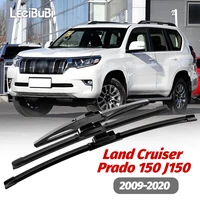 1 Juego de limpiaparabrisas delantero y trasero, limpiaparabrisas para Toyota Land Cruiser Prado 150 J150 2009-2020 2010, accesorios