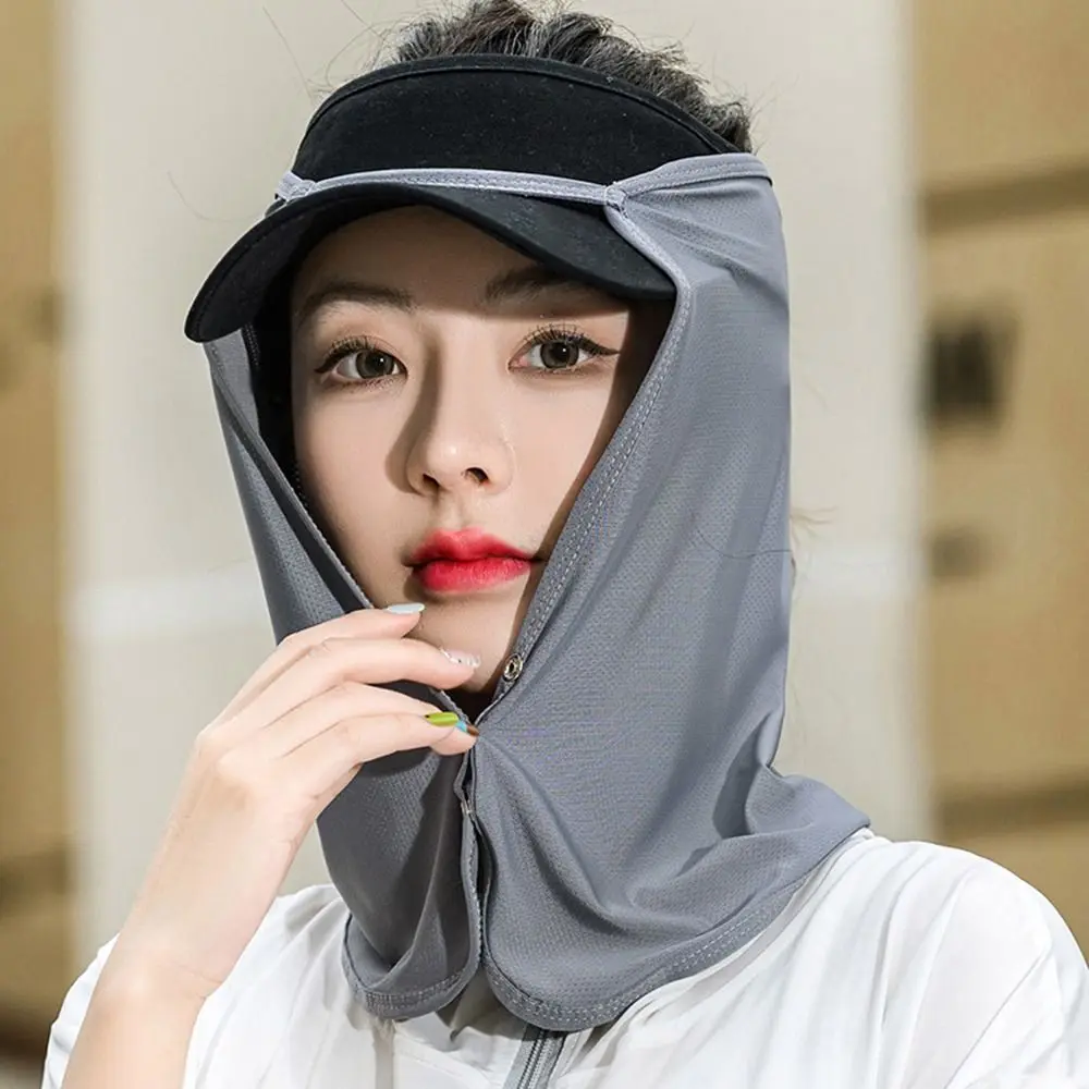 

Neck Protection Silk Scarf For Men Outdoor UV Protection Summer Face Scarf Anti-uv Face Cover Sunscreen Veil Sunscreen Mask