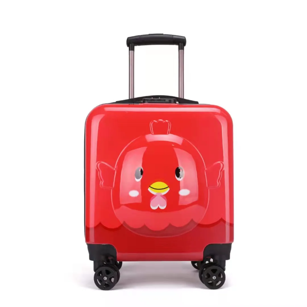 Chariot à roulettes 3D pour enfants, Mini valise de voyage avec roulettes, cabine d'embarquement, 18 pouces, livraison gratuite