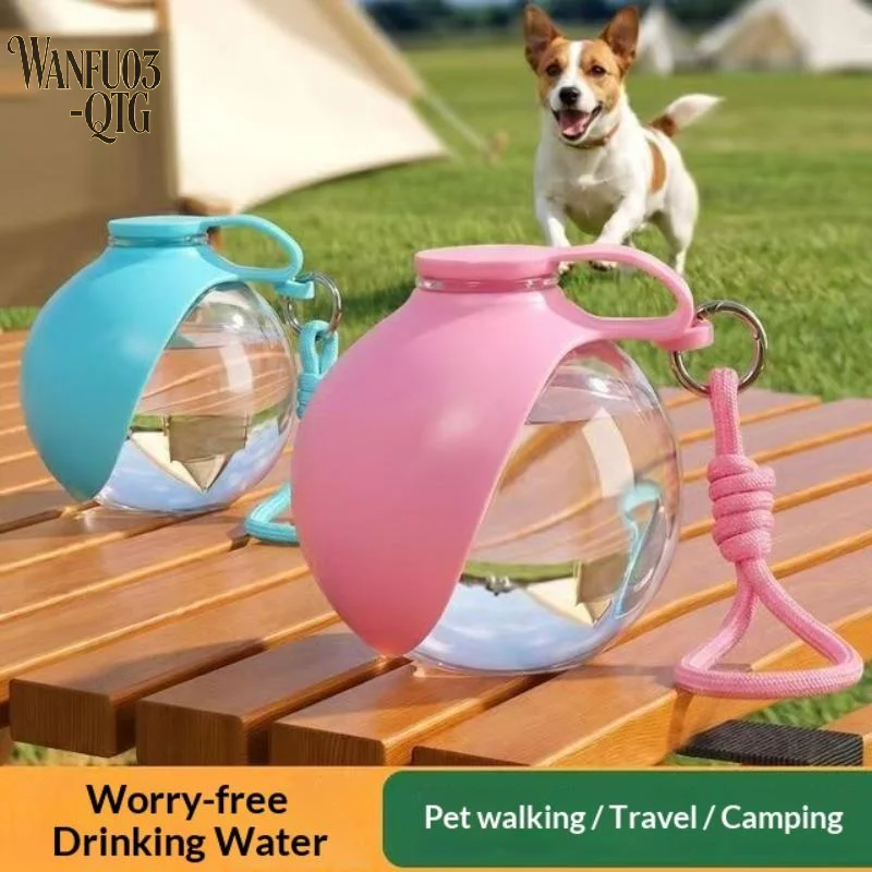 Hot Sale Portable Pet Dog Water Bottle Leakproof Design Detachable Carry Strap Perfect For Outdoor Walking Hiking Pet Travel