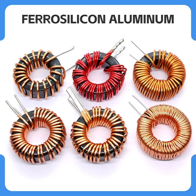 090125 114/120/130/220/300/330/350/470/700uH Sendust Toroidal Inductor Magnetic Ring Inductor Vertical Horizontal
