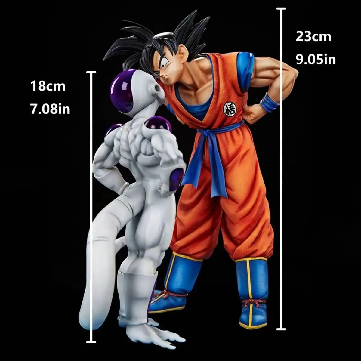 24cm Gk Anime Dragon Ball Z Frieza Vs Son Goku Figurine Pvc Goku Action Figures Statue Collection Model Statue Toy Teenage Gifts