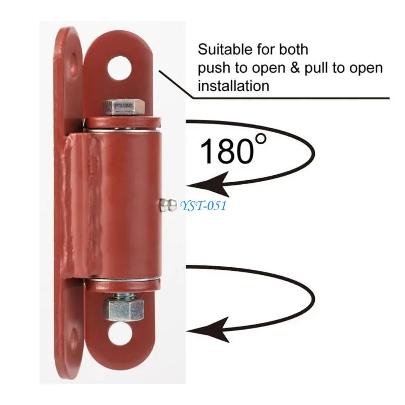 

E15A 2Pieces Portable Sturdy Metal Hinges Bolt on Gate Hinges Bearing Rustproof