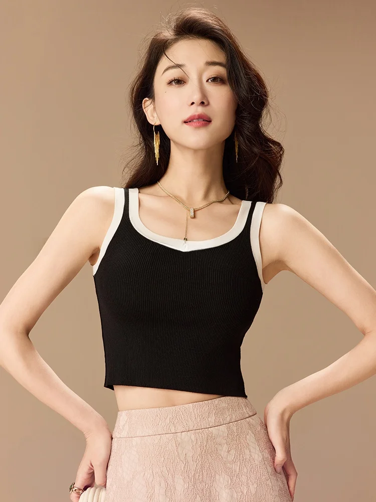 

Женский укороченный спортивный жилет Garbociaga Dragon Xi Er Simple U-ne Capsule с охлаждающим эффектом, эластичными бретелями и микроэластичной тканью