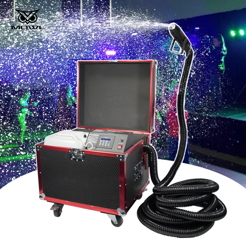 

Snowflake Flight Case 1500W DMX 512 Silent Snow Flake Machine for Party Events Stage