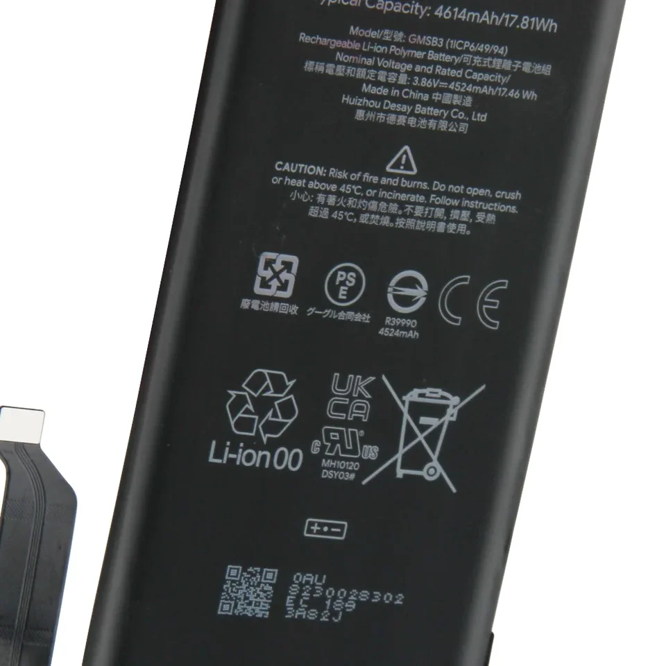 Batería de Repuesto GMSB3 para Google Pixel 6 4614mAh, Pixel 6 Pro 5003mAh, Pixel 6A 4
