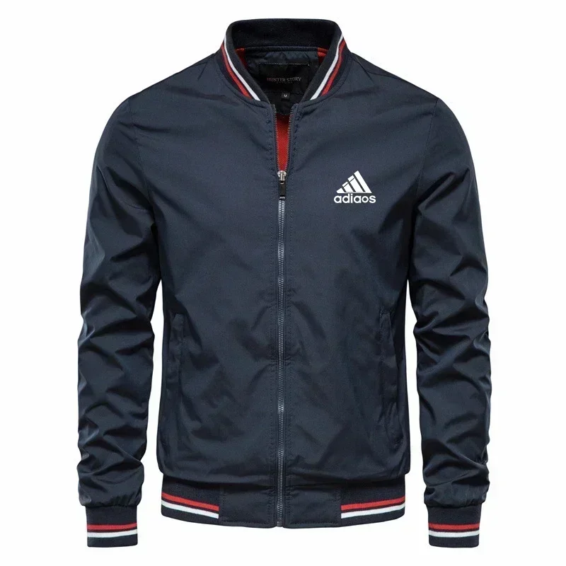 

New Fashionable Men's Windproof and Sun-proof Sports Jacket, Spring and Autumn Outdoor Jogging Fitness Casual Sports Jacket