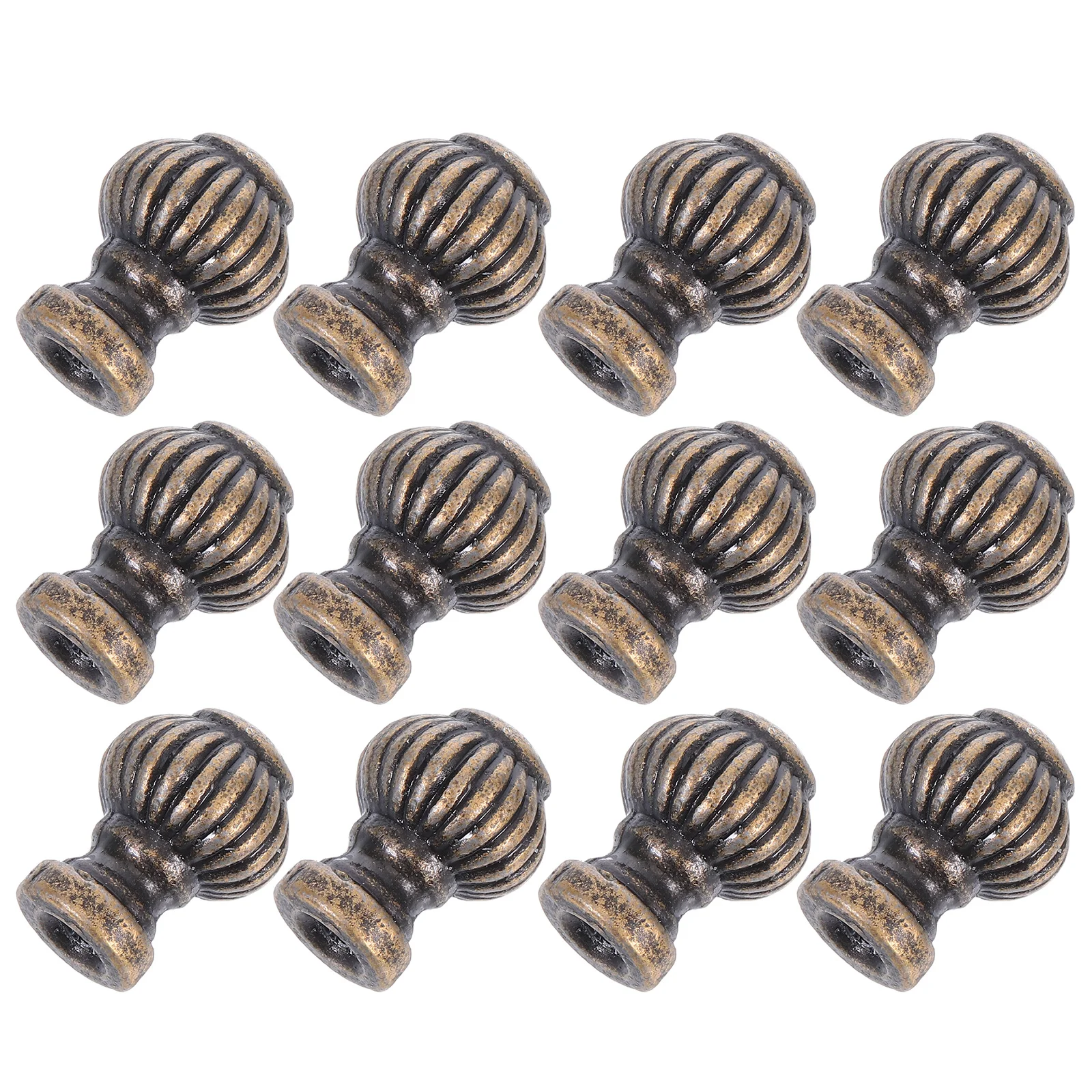 

12Pcs Vintage Pumpkin Round Drawer Pulls Single Hole Cabinet Knobs Retro Jewelry Box Handles Dresser Hardware Vintage Pull