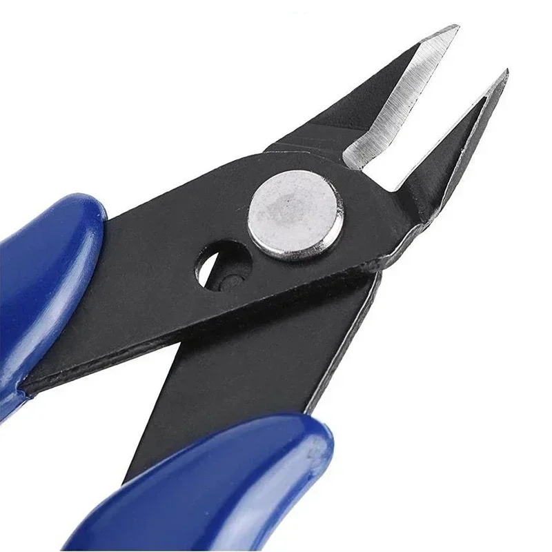 PLATO 170 Tagliafili Pinza diagonale elettronica fai-da-te Tronchesi per cavi a taglio laterale Pinza rossa blu Mini cesoie a mano Pinza a filo