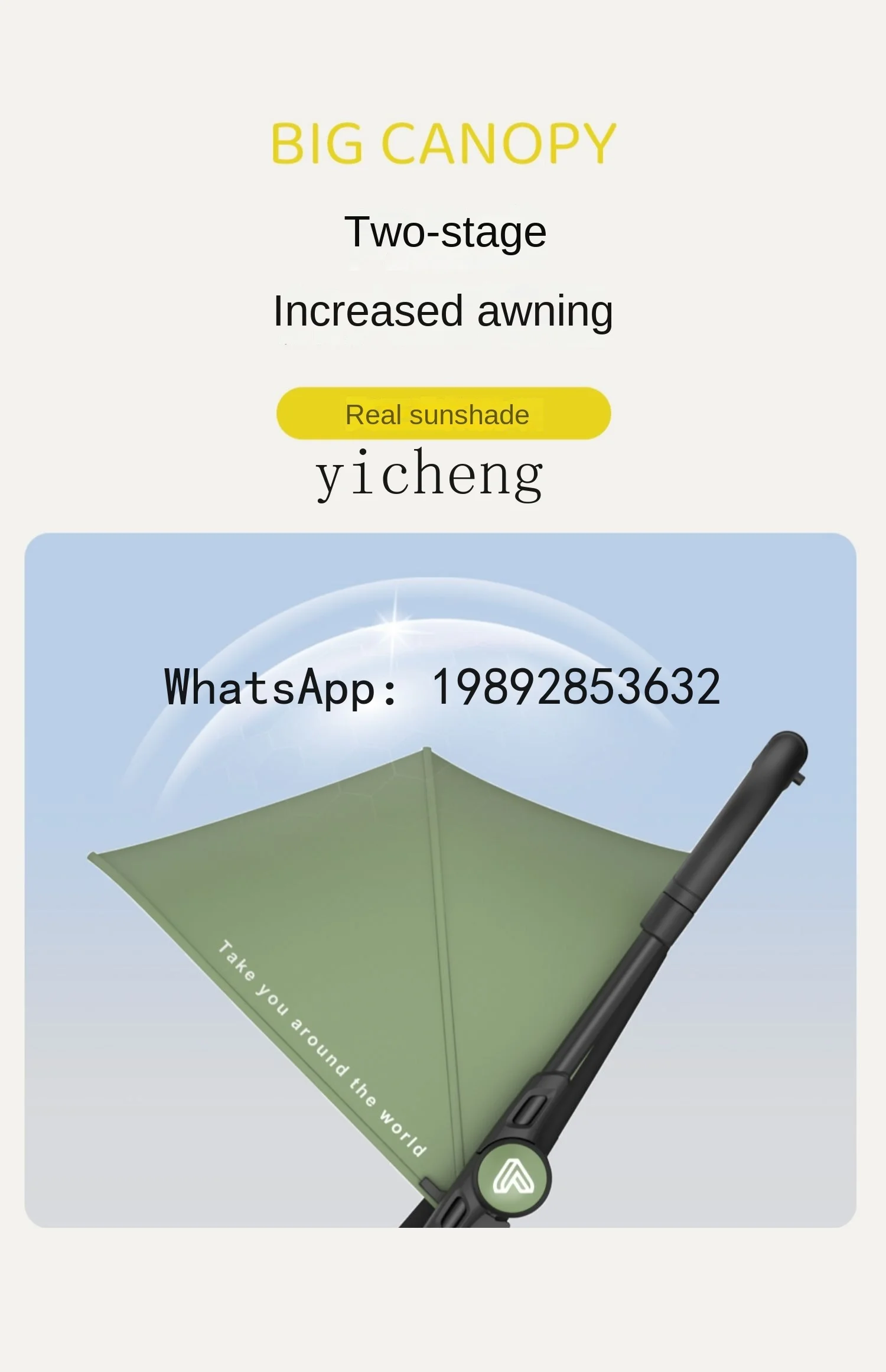 AB Baby  Walking Tool Lightweight Folding Stroller Baby Stroller Children's Simple Trolley