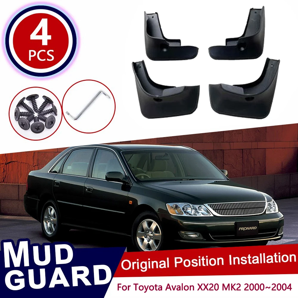 For Toyota Avalon Pronard XX20 MK2 2th 2Gen 2000~2004 Front Rear 4pcs Set Car Mud Flaps Splash Guards Mudguards Mudflaps Flap