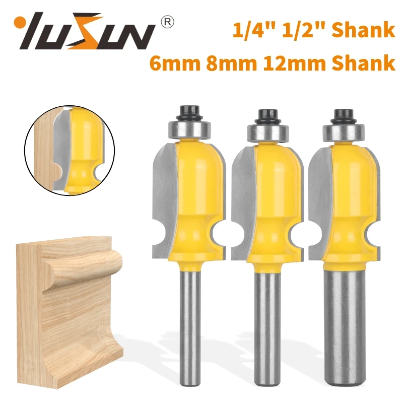 YUSUN 1PC Double Round Nose Bit Router Bit Woodworking Milling Cutter For Wood Bit Face Mill Carbide Cutter End Mill