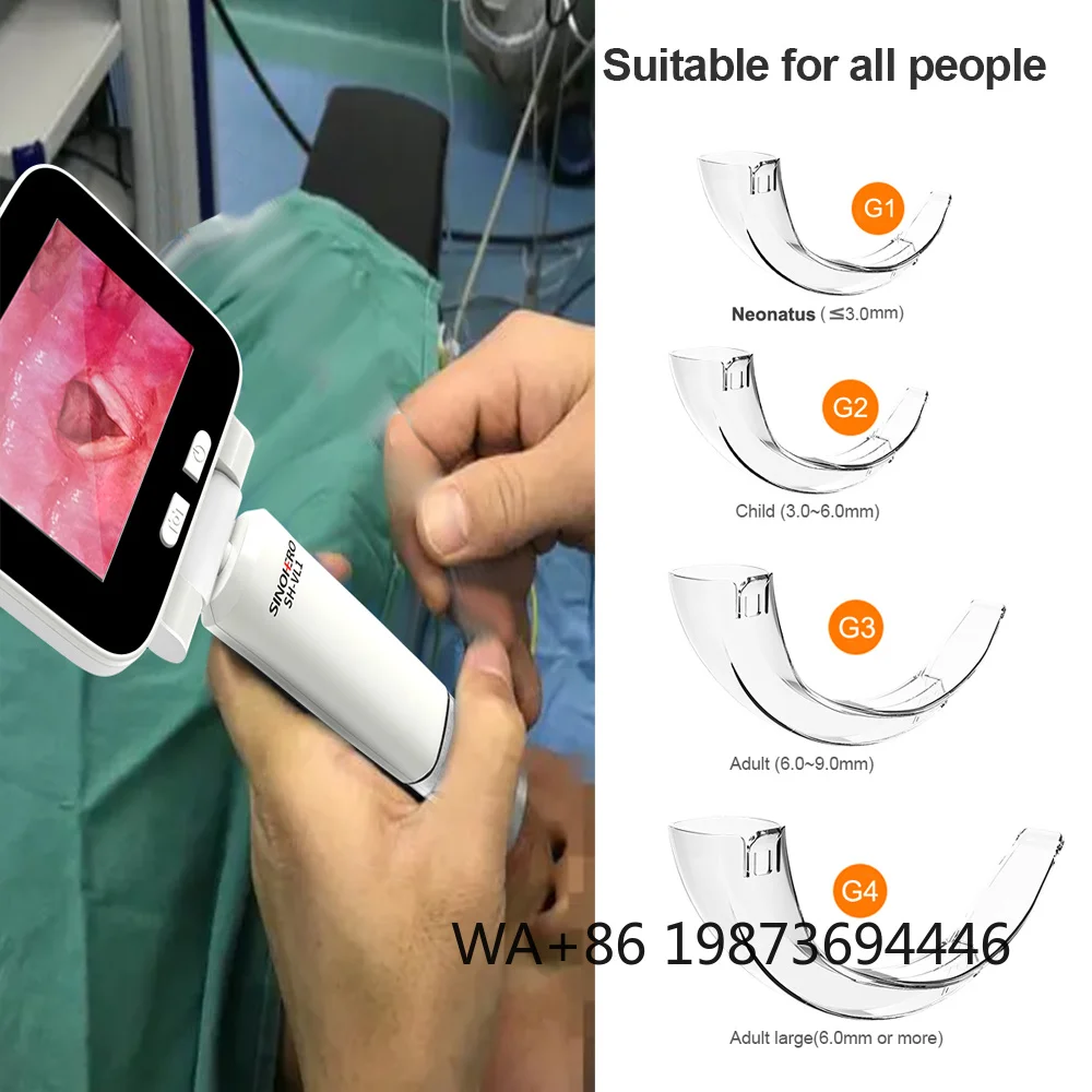 

Video Laryngoscope Set, Surgical Instruments for Human and Veterinary Medical Use