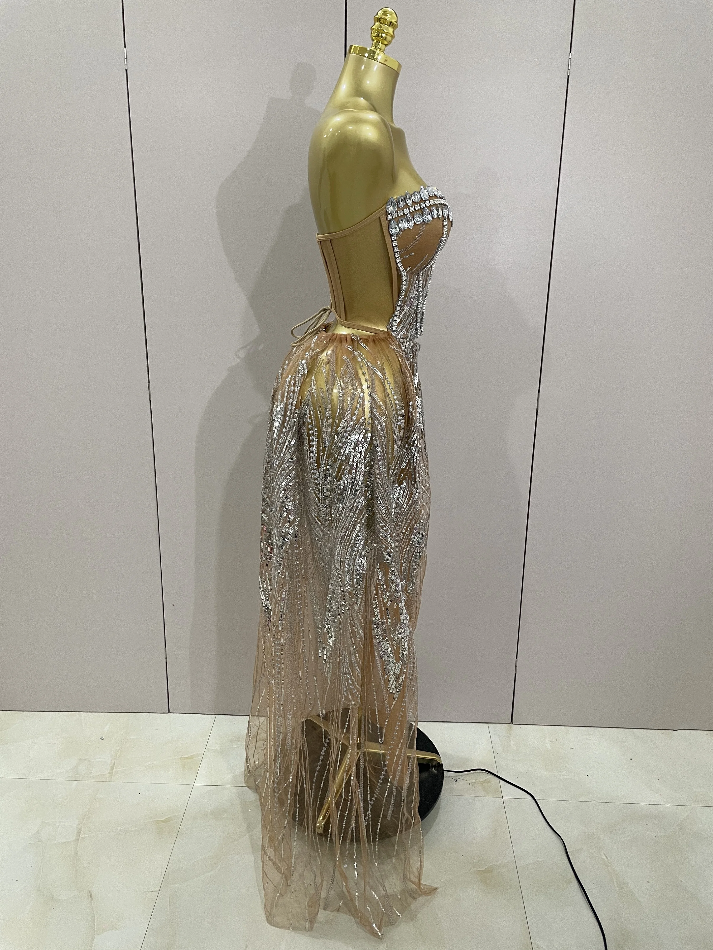 2025 Sparkly Strass Pailletten – Sparkly Rhinestone Club Party Dress Bewertung und Preis