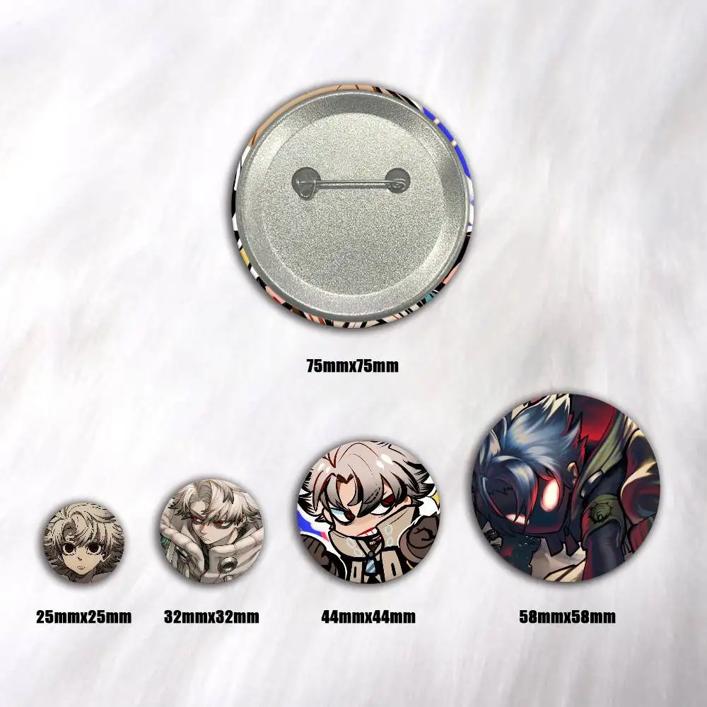 A-Gachiakuta Round Snap-in Brooches Rock Band Lapel Pins Badges Fan Collection Accessories Jewelry Handmade Gifts
