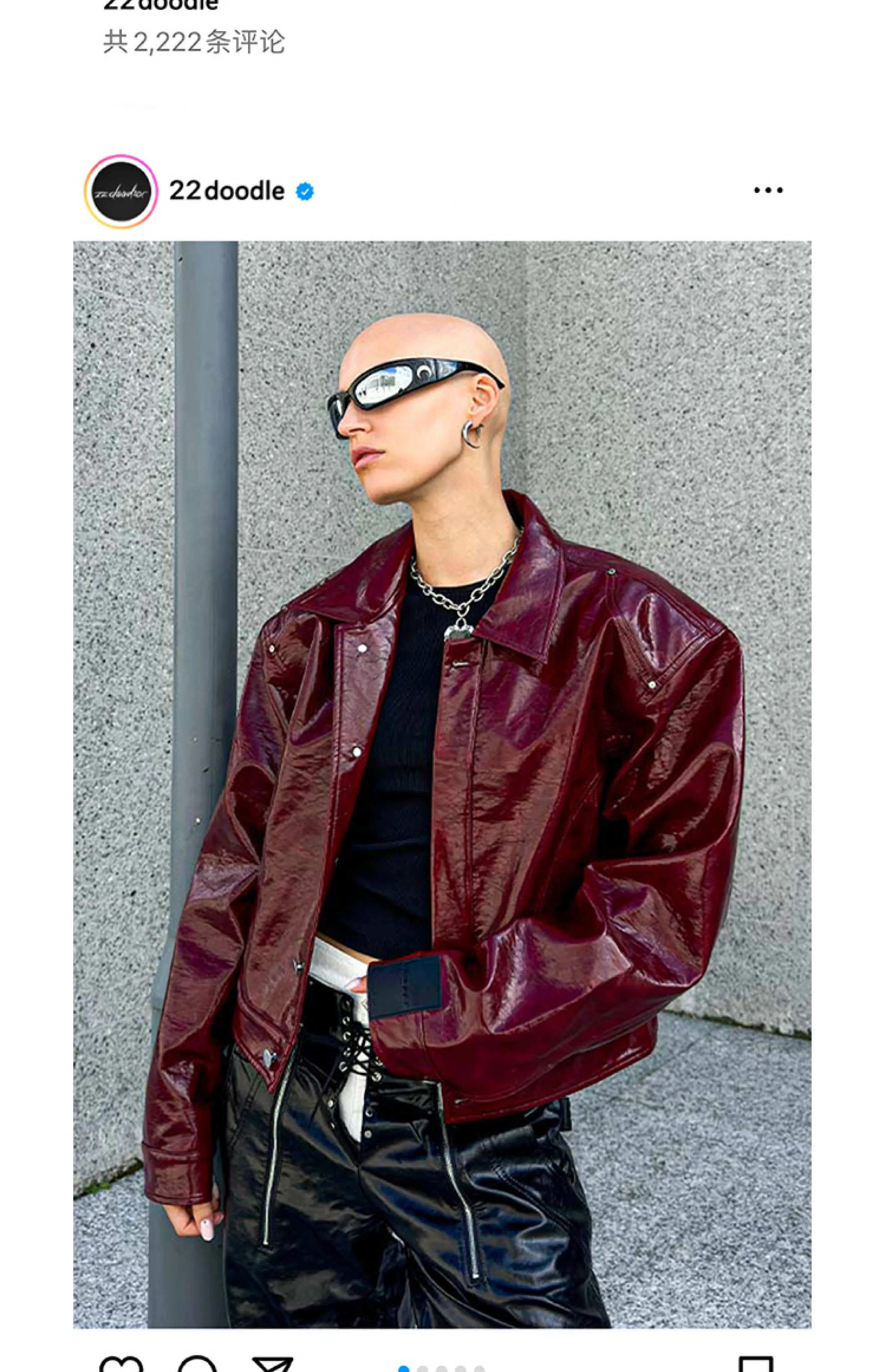 Lautaro Autumn Cool Short Oversized Pu Leather Jacket Women Shoulder Pads Zippper High Quality American Retro Punk Style Clothes