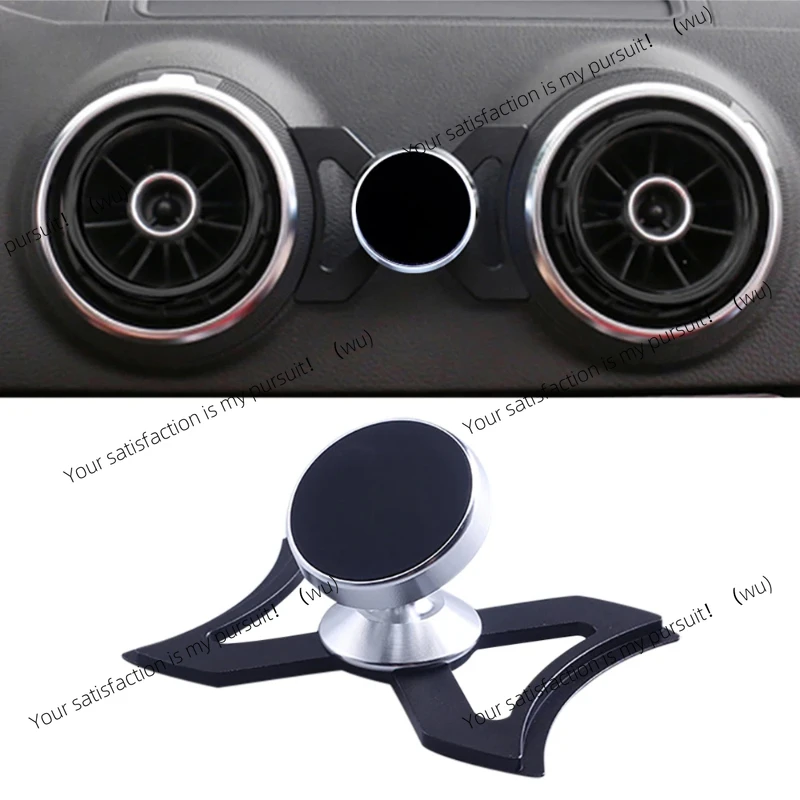 

Подходит для Audi A3 S3 8V, держатель для мобильного телефона, крепление на воздуховод, держатель для GPS, вращение на 360 градусов.