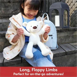 White Fuzzy Teddy Bear, 14